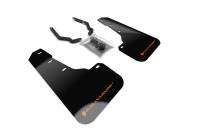 Rally Armor - Rally Armor 18-19 Subaru Crosstrek Black UR Mud Flap w/ Orange Logo (Front Only) - Image 1