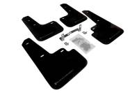 Rally Armor - Rally Armor 13-16 Mitsubishi Mirage DE/ES/SE/GT UR Black Mud Flap w/ Grey Logo - Image 1