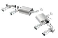 Borla 2016 Chevy Camaro V6 AT/MT S-Type Rear Section Exhaust w/ Dual Mode Valves