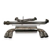 Turbo XS Catback Exhaust System Quad 4" Polished Stainless Tips 2008-2012 Subaru STi/2011-2012 WRX 5 Door Hatch.