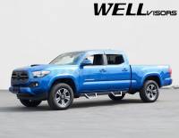 WellVisors - WellVisors Side Window Deflectors Toyota Tacoma 2016+ Double Cab Premium Series - Image 5