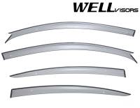 WellVisors Side Window Deflectors Mazda 3 Sedan 04-09 Premium Series