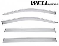 WellVisors Side Window Deflectors Volkswagen Tiguan 2018+ With Chrome Trim