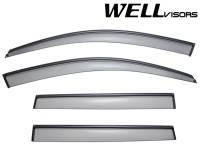 WellVisors Side Window Deflectors Porsche Cayenne 03-10 With Black Trim