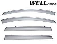 WellVisors Side Window Deflectors Volvo V60 Hatchback 15-18 With Chrome Trim