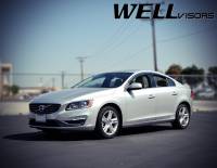 WellVisors - WellVisors Side Window Deflectors Volvo S60 11-18 With Chrome Trim - Image 3