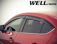 WellVisors - WellVisors Side Window Deflectors Mazda 3 14-18 Premium Series - Image 5