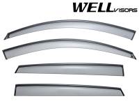 WellVisors Side Window Deflectors BMW E71 X6 08-14 With Black Trim