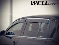 WellVisors - WellVisors Side Window Deflectors Volkswagen Tiguan 09-17 With Chrome Trim - Image 7