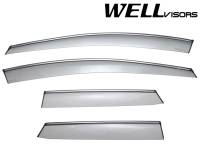 WellVisors Side Window Deflectors Mazda CX-7 07-12 With Chrome Trim