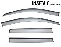 WellVisors Side Window Deflectors Volkswagen Touareg 03-10 With Black Trim