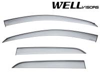 WellVisors Side Window Deflectors Chevrolet Trax 15-21 with Black Trim