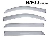 WellVisors Side Window Deflectors Chevrolet Silverado Crew Cab 14-18 Premium Series