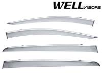 WellVisors Side Window Deflectors KIA Sportage 2017+ with Chrome Trim