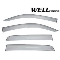 WellVisors Side Window Deflectors Toyota Tacoma 05-15 Double Cab Premium Series