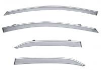 WellVisors Side Window Deflectors Toyota Camry 2018+ with Chrome Trim