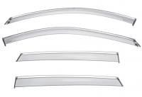 WellVisors Side Window Deflectors Mazda CX-5 2017+ With Chrome Trim