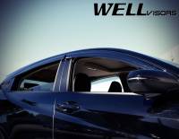 WellVisors - WellVisors Side Window Deflectors HONDA HRV 16-21 With Black Trim - Image 5