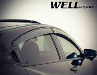 WellVisors - WellVisors Side Window Deflectors HONDA HRV 16-21 With Black Trim - Image 7