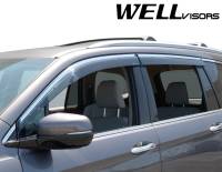 WellVisors - WellVisors Side Window Deflectors Honda Pilot 16-21 with Chrome Trim - Image 5