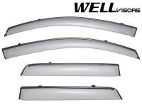 WellVisors Side Window Deflectors Mitsubishi Outlander Sport 11-21 With Black Trim