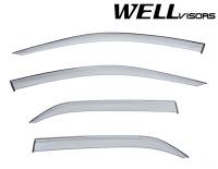 WellVisors Side Window Deflectors Mitsubishi Lancer EVO VIII IX 02-06 Premium Series