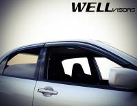 WellVisors - WellVisors Side Window Deflectors Mitsubishi Lancer EVO VIII IX 02-06 Premium Series - Image 5