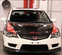 Seibon Carbon - Seibon MG-style carbon fiber front grille for 2006-2010 Honda Civic 4DR JDM - Image 3