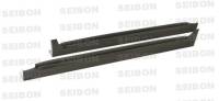 Seibon OEM-style carbon fiber side skirts for 2008-2010 Subaru Impreza Sti