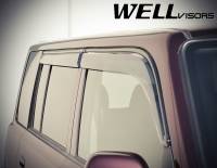 WellVisors - WellVisors Side Window Deflectors Scion xB 04-07 With Black Trim - Image 5