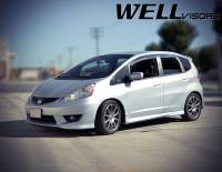 WellVisors - WellVisors Side Window Deflectors Honda Fit 09-14 Aerodyn Series - Image 3