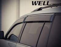 WellVisors - WellVisors Side Window Deflectors Toyota Highlander 08-13 Chrome Trim - Image 5