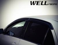 WellVisors - WellVisors Side Window Deflectors Toyota Yaris 07-12 4 Doors Sedan With Black Trim - Image 5