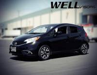 WellVisors - WellVisors Side Window Deflectors Nissan Versa Note Hatchback 14-19 Premium Series - Image 2