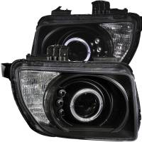 ANZO Headlights, Tail Lights and More  - ANZO 2003-2006 Honda Element Projector Headlights w/ Halo Black - Image 1