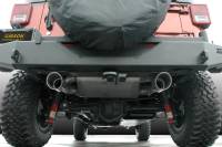 Gibson Performance Exhaust - Gibson 12-17 Jeep Wrangler JK Rubicon 3.6L 2.5in Cat-Back Dual Split Exhaust - Aluminized - Image 2