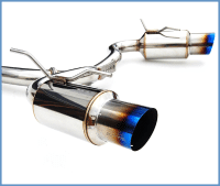 Invidia - Invidia 08-11 STi Hatch / 11 WRX Hatch Dual N1 Single Layer Titanium Tipped Cat-back Exhaust - Image 2