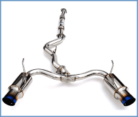 Invidia - Invidia 08-11 STi Hatch / 11 WRX Hatch Dual N1 Single Layer Titanium Tipped Cat-back Exhaust - Image 3