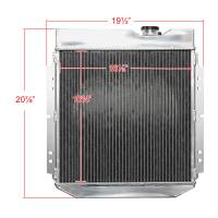 Spec'D Tuning Products - Spec-D 1960-1966 Ford Falcon/Mustang/Ranchero / 1961-1965 Mercury Comet 3 Row Radiator with Fan Shroud Design - Image 1