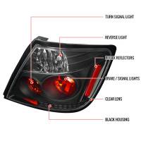 Spec'D Tuning Products - Spec-D 2004-2010 Scion tC Tail Lights (Matte Black Housing/Clear Lens) - Image 5