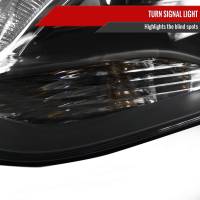 Spec'D Tuning Products - Spec-D 2012-2014 Ford Focus Halo Projector Headlights w/ LED Light Strip (Matte Black Housing/Clear Lens) - Image 3