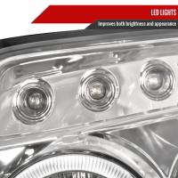 Spec'D Tuning Products - Spec-D 2003-2005 Toyota 4Runner Dual Halo Projector Headlights (Chrome Housing/Clear Lens) - Image 3