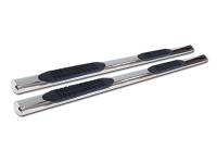 I3 04-10 Nissan Titan Crew Cab 4" Stainless Steel Oval 201 Side Step Bar (Chrome)