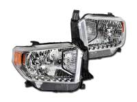 I3 2014 -2017 Toyota Tundra - Crystal Headlight W/ Amber W/O Bulbs - Chrome