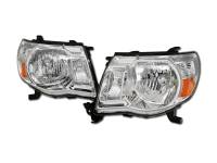 I3 2005-2011 Toyota Tacoma Crystal Headlight W/Amber W/O Bulbs - Chrome