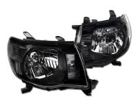 I3 2005-2011 Toyota Tacoma Crystal Headlight W/O Amber W/O Bulbs - Black