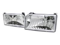 I3 92-96 Ford F150/Bronco Crystal Headlights (Chrome)