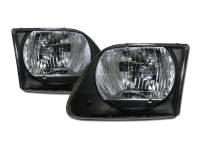 I3 97-03 Ford F150 / 97-02 Expedition Crystal Headlights Version 2 (Jdm Black)