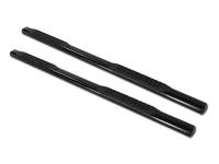 I3 1999-2016 Ford F250 Super Cab 4" Stainless Steel Oval Side Step Bar (Black)