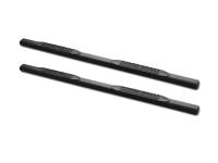 I3 2005-2011 Dodge Dakota Quad Cab 4" Oval Side Step Bar (Matte Black)